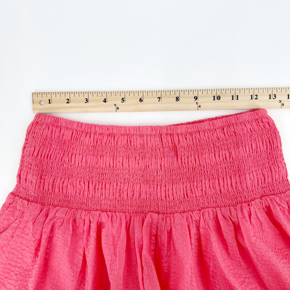 AYR Skirt Women Medium Triple Threat Midi Cotton Summer Smocked Minimalist - Picture 8 of 10